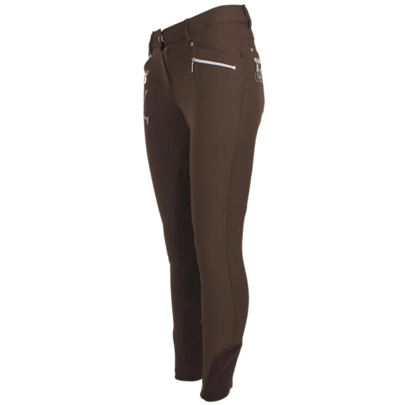 HV Polo Fenna Full Seat Ladies Breeches - Dark Brown